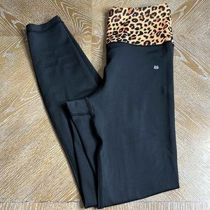 NIKKIB Black Performance Leopard Waist Legging S